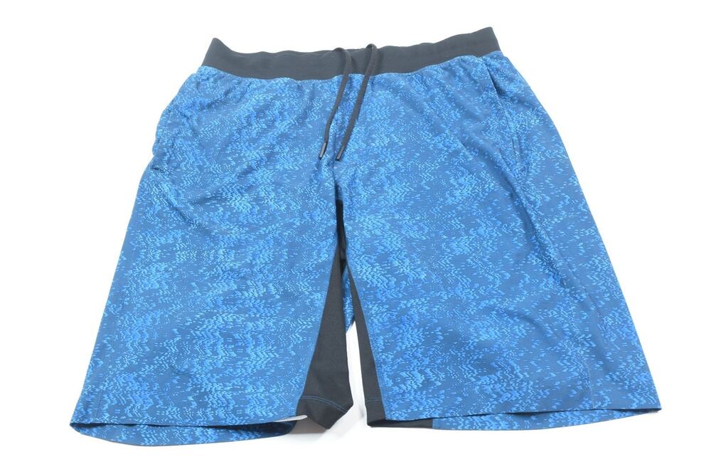 Lululemon T.H.E. Linerless Shorts Mens Large Blue Lightweight Stretch Yoga